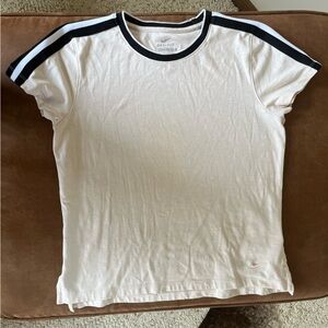 Nike White T-Shirt with Black Trim